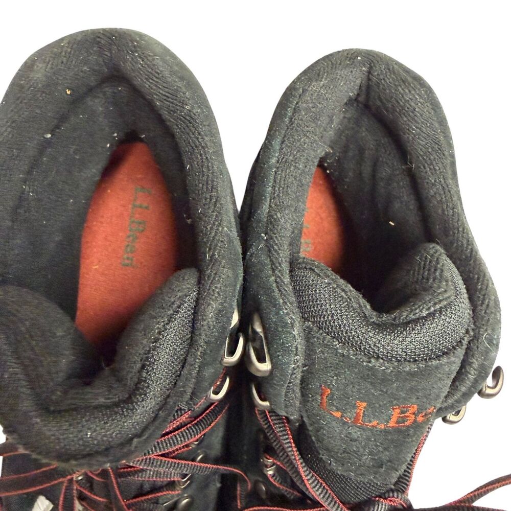 LL Bean Suede Canvas Hiking Boot Shoe Men Black 11 - Picture 5 of 11